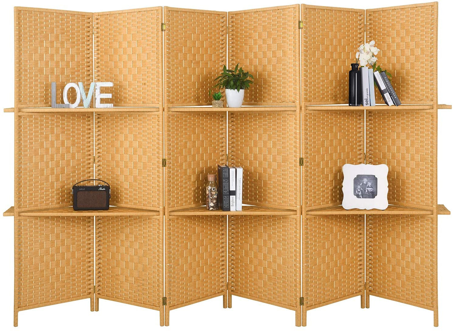 6 ft Tall-Extra Wide 6 Panels Room Divider | Anna's Linens