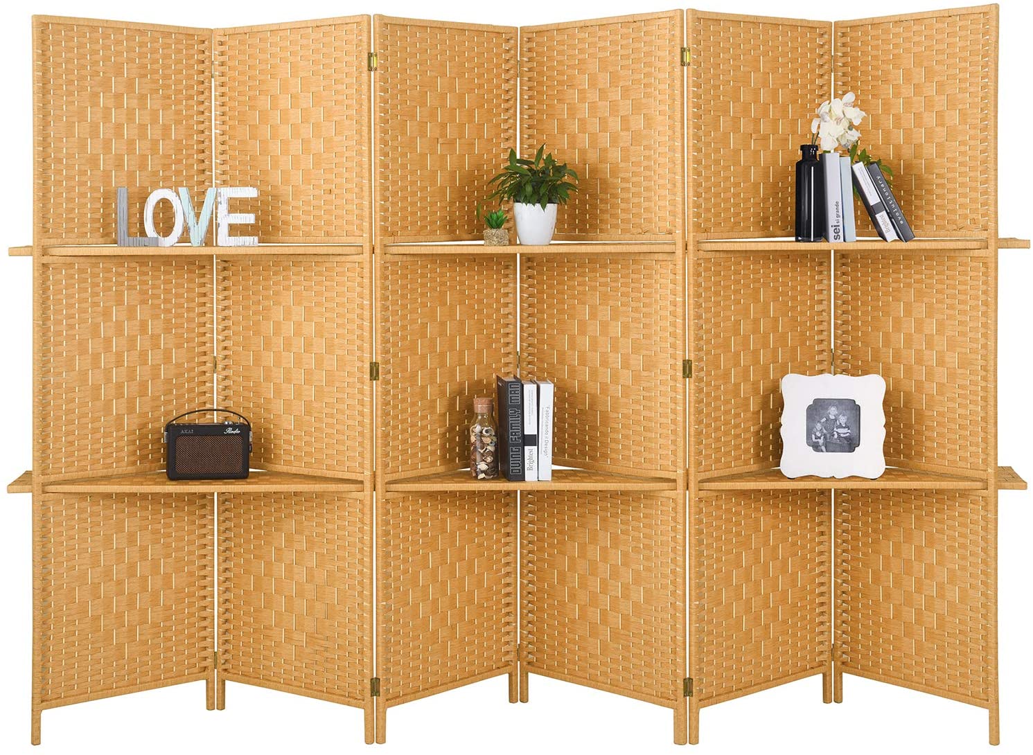 6 ft Tall-Extra Wide 6 Panels Room Divider | Anna's Linens