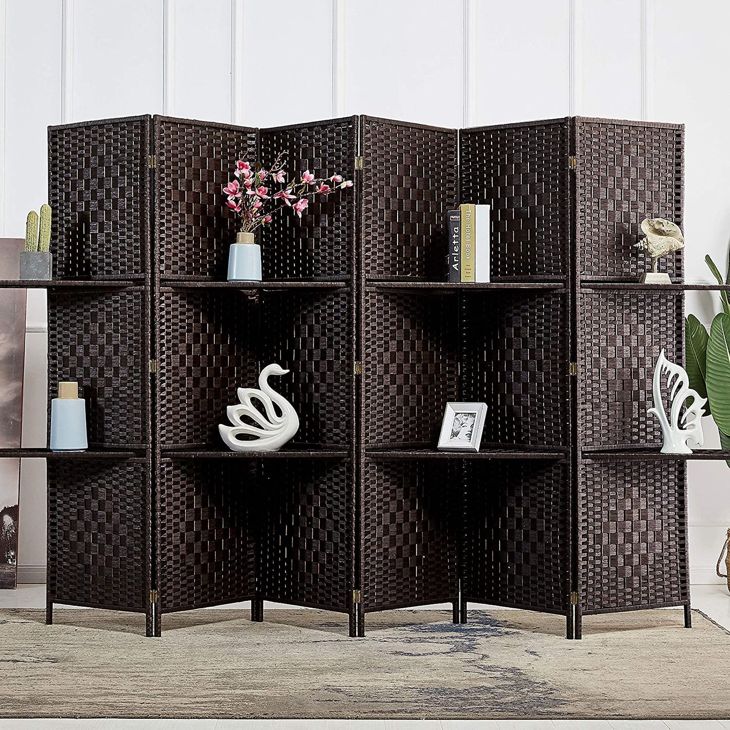 6 ft Tall-Extra Wide 6 Panels Room Divider | Anna's Linens