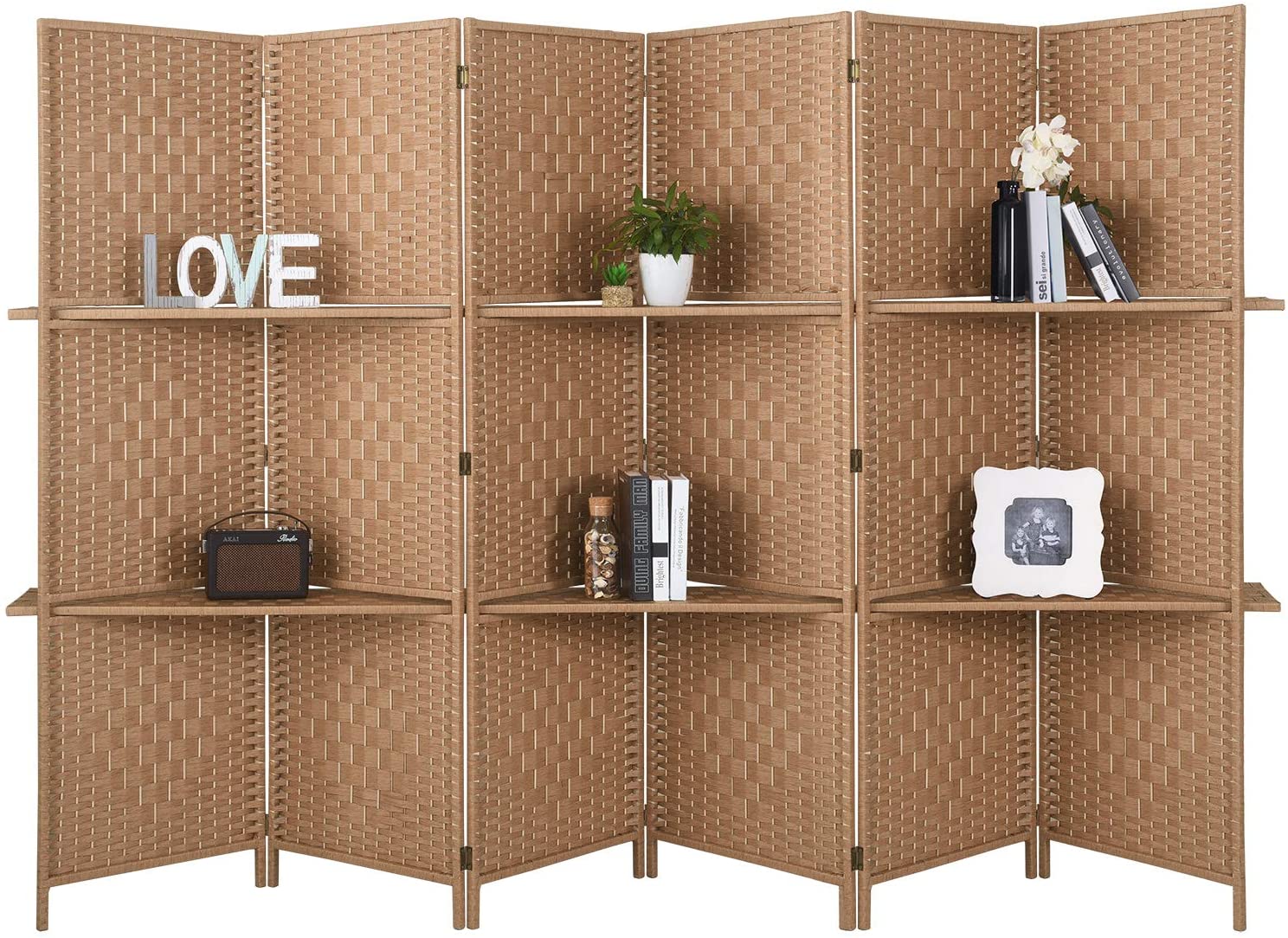 6 ft Tall-Extra Wide 6 Panels Room Divider | Anna's Linens