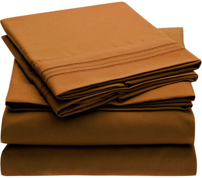 Brushed Microfiber Hypoallergenic 4 pcs Bedsheet Set King Size - Anna's Linens Store
