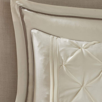 Master Bedroom 24 Piece Room-in-a-Bag Faux Silk Comforter Set Bedding Curtains Pillows - Anna's Linens Store