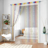 Crystal Beaded Curtain Tassel Curtain - Partition Door Curtain Beaded String Curtain Door Screen Panel Home Decor Divider Crystal Tassel Screen 90x200cm (2 Pack) - Anna's Linens Store