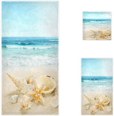 Soft Luxury Set of 3 Towels Bath Towel Hand Towel Washcloth Multipurpose for Bathroom Hotel Gym Spa and Beach - Anna's Linens Store