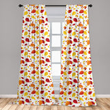 Leopard Print Window Curtains Leopard Texture Illustration Exotic Fauna Inspired Pattern Lightweight Decorative Panels Set of 2 with Rod Pocket 56" x 95" - Anna's Linens Store