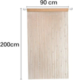 Crystal Beaded Curtain Tassel Curtain - Partition Door Curtain Beaded String Curtain Door Screen Panel Home Decor Divider Crystal Tassel Screen 90x200cm (2 Pack) - Anna's Linens Store