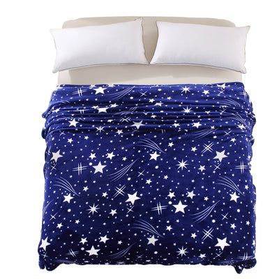High Quality Blanket Super Soft Warm Solid Warm Micro Plush Fleece Star Blanket Throw Rug Sofa Bedding - Anna's Linens Store