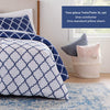 Navy/White Quatrefoil