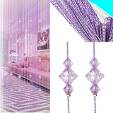 Crystal Beaded Curtain Tassel Curtain - Partition Door Curtain Beaded String Curtain Door Screen Panel Home Decor Divider Crystal Tassel Screen 90x200cm (2 Pack) - Anna's Linens Store