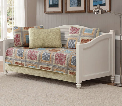 Taupe Beige Geometric Floral