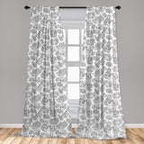 Leopard Print Window Curtains Leopard Texture Illustration Exotic Fauna Inspired Pattern Lightweight Decorative Panels Set of 2 with Rod Pocket 56" x 95" - Anna's Linens Store