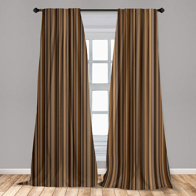 Leopard Texture Illustration Exotic Fauna Inspired Pattern Lightweight Decorative Panels Window Curtains Set of 2 Rod Pocket - Anna's Linens Store