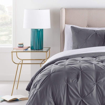 Gray Pinch Pleat