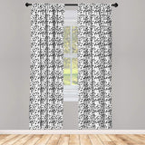 Leopard Print Window Curtains Leopard Texture Illustration Exotic Fauna Inspired Pattern Lightweight Decorative Panels Set of 2 with Rod Pocket 56" x 95" - Anna's Linens Store