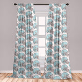 Leopard Print Window Curtains Leopard Texture Illustration Exotic Fauna Inspired Pattern Lightweight Decorative Panels Set of 2 with Rod Pocket 56" x 95" - Anna's Linens Store