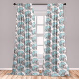 Leopard Texture Illustration Exotic Fauna Inspired Pattern Lightweight Decorative Panels Window Curtains Set of 2 Rod Pocket - Anna's Linens Store