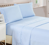 Parure de lit en microfibre 1800, résistante aux rides, aux taches et à la décoloration, hypoallergénique, poche profonde, 6 pièces