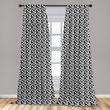 Leopard Print Window Curtains Leopard Texture Illustration Exotic Fauna Inspired Pattern Lightweight Decorative Panels Set of 2 with Rod Pocket 56" x 95" - Anna's Linens Store