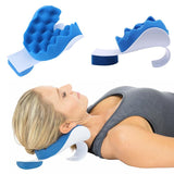 Pain Relief Pillow Neck And Shoulder Muscle Relaxer Traction Device for Cervical Spine Alignment Neck Support Travel Pillow / - Anna's Linens Store