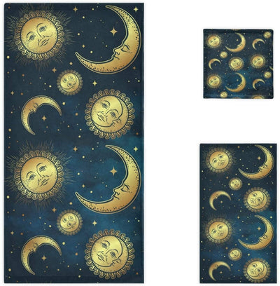 Soft Luxury Set of 3 Towels Bath Towel Hand Towel Washcloth Multipurpose for Bathroom Hotel Gym Spa and Beach - Anna's Linens Store