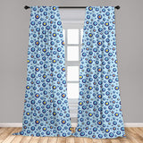 Leopard Print Window Curtains Leopard Texture Illustration Exotic Fauna Inspired Pattern Lightweight Decorative Panels Set of 2 with Rod Pocket 56" x 95" - Anna's Linens Store