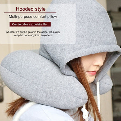 grey Hooded pillow