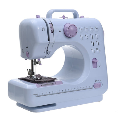 Mini 12 Stitches Sewing Machine Household Multifunction Double Thread And Speed Free Arm Crafting Mending Machine LED - Anna's Linens Store