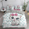 Cartoon Duvet Cover Set Cute Cats 3D Printed | Anna's Linens