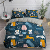 Cartoon Duvet Cover Set Cute Cats 3D Printed | Anna's Linens