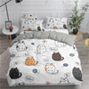 Cartoon Duvet Cover Set Cute Cats 3D Printed | Anna's Linens