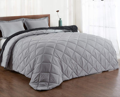 Down Alternative Reversible 3 pcs Comforter Set - Anna's Linens Store
