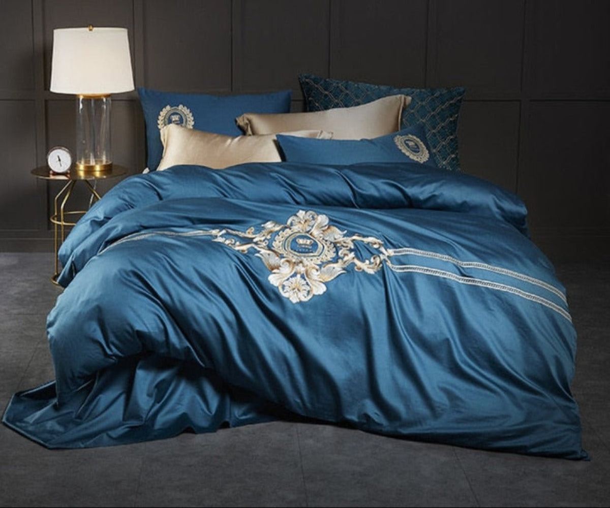 Floral Soft Comfortable Bamboo Fiber Duvet Cover Bedding Set