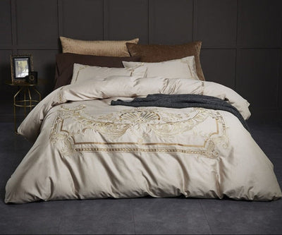 Floral Soft Comfortable Bamboo Fiber Duvet Cover Bedding Set