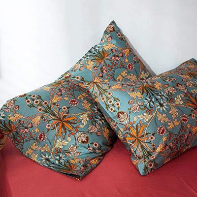 Garden Flower Duvet Cover Set with Zipper Closure Soft Cotton