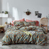 Garden Flower Duvet Cover Set with Zipper Closure Soft Cotton