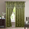 Luxurious Beautiful Curtain Panel Set with Attached Valance & Backing