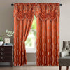 Luxurious Beautiful Curtain Panel Set with Attached Valance & Backing