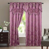 Luxurious Beautiful Curtain Panel Set with Attached Valance & Backing