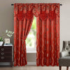 Luxurious Beautiful Curtain Panel Set with Attached Valance & Backing