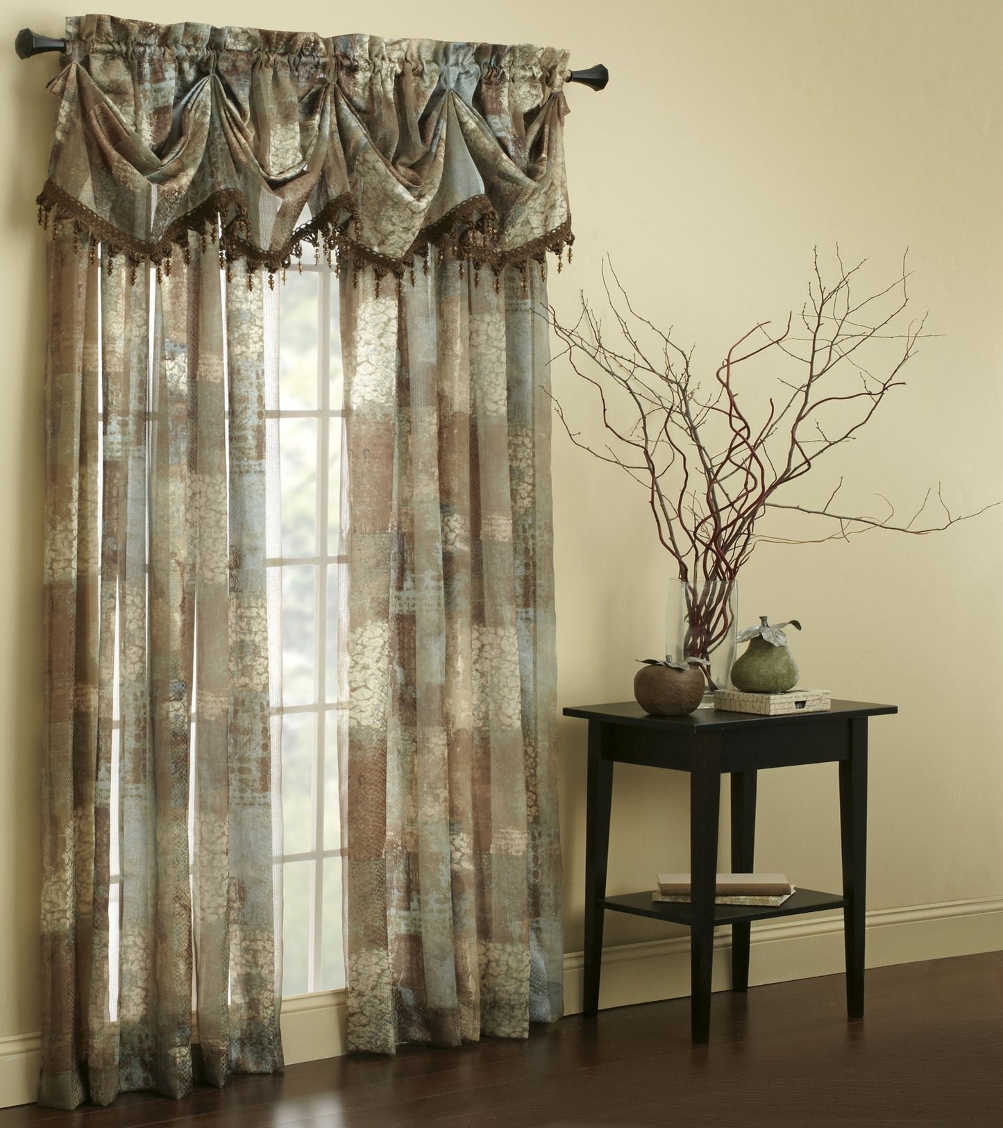 Madagascar Sheer 2 Panels Drapes 84 Inch | Anna's Linens