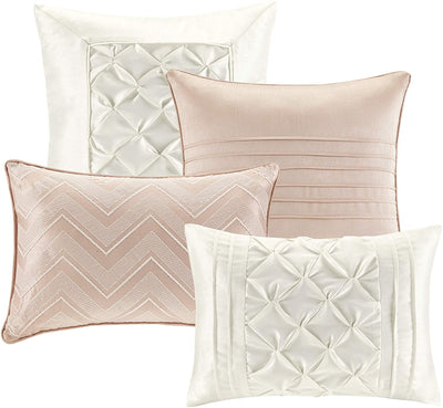 Master Bedroom 24 Piece Room-in-a-Bag Bedding Faux Silk Comforter Set - Anna's Linens Store