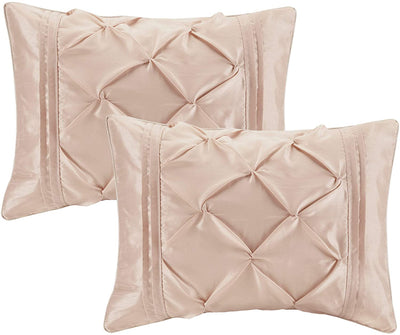 Master Bedroom 24 Piece Room-in-a-Bag Bedding Faux Silk Comforter Set - Anna's Linens Store