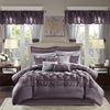 Master Bedroom 24 Piece Room-in-a-Bag Bedding Faux Silk Comforter Set