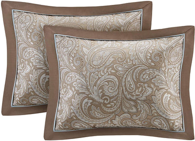 Master Bedroom in a Bag 24 Pcs Faux Silk Comforter Jacquard Set