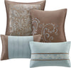 Master Bedroom in a Bag 24 Pcs Faux Silk Comforter Jacquard Set