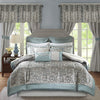 Master Bedroom in a Bag 24 Pcs Faux Silk Comforter Jacquard Set
