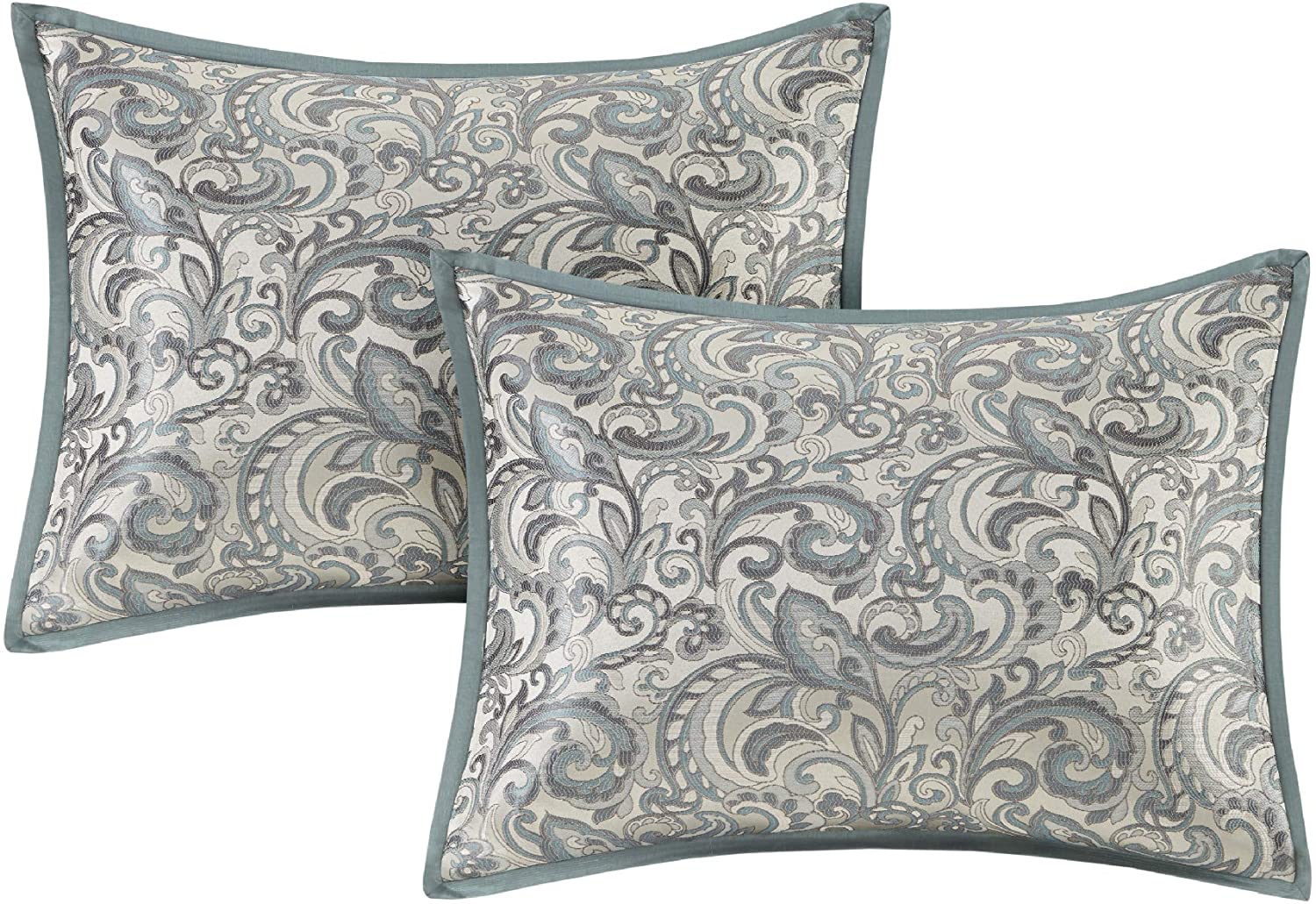 Master Bedroom in a Bag 24 Pcs Faux Silk Comforter Jacquard Set