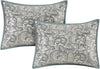 Master Bedroom in a Bag 24 Pcs Faux Silk Comforter Jacquard Set
