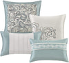 Master Bedroom in a Bag 24 Pcs Faux Silk Comforter Jacquard Set
