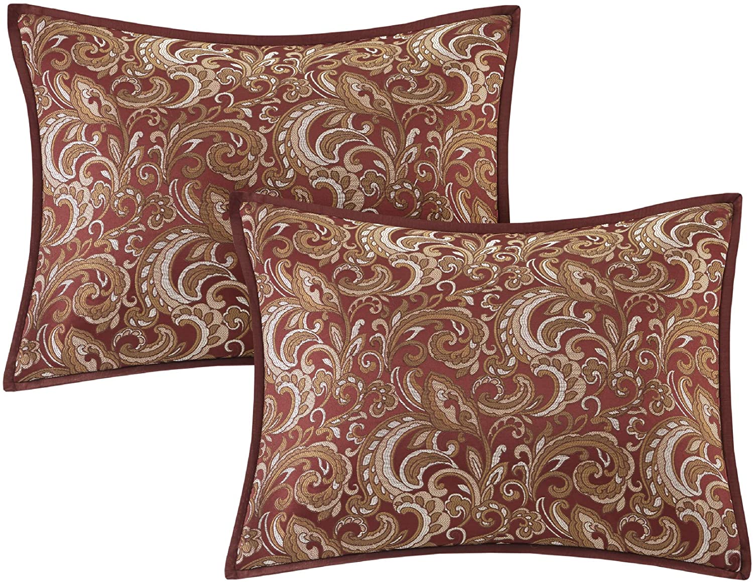 Master Bedroom in a Bag 24 Pcs Faux Silk Comforter Jacquard Set